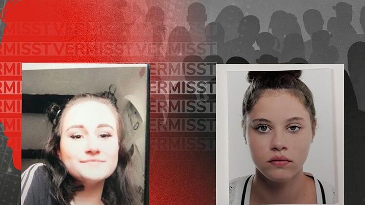 Zwei 15-j&auml;hrige M&auml;dchen aus der Oberpfalz werden aktuell vermisst. Die Polizei sucht nach ihnen. Fotos: Polizeipr&auml;sidium Oberpfalz/Collage: inFranken.de