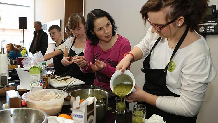 Impressionen vom ersten Kulmbacher Kochduell der Schulen Foto: Barbara Herbst