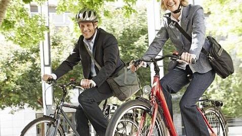 Gesund und kostensparend: Mit dem Fahrrrad zur Arbeit Foto: privat