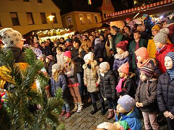 Der Weihnachtsmarkt 2018  in Höchstadt  ist eröffnet. Foto: Christian Bauriedel