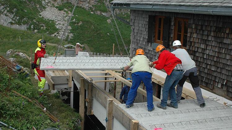 Baumaßnahme Bad Kissinger Hütte am Aggenstein