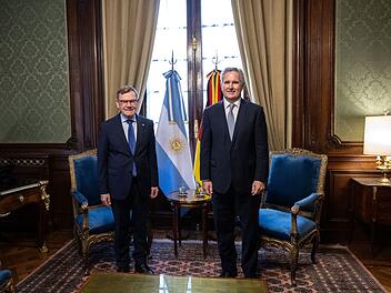 Au&szlig;enminister Wadephul in Argentinien