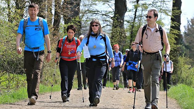Der Wandermarathon, am 30. April rund um Kulmbach f&uuml;hrte auch zu einem Plus bei den &Uuml;bernachtungszahlen.  Foto: Archiv/Florian Merzbach