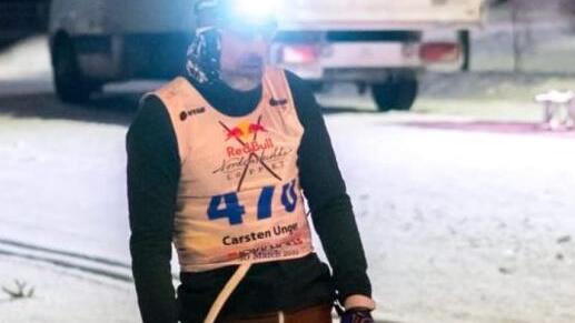 Saft- und kraftlos, die Körperspannung ist im Moment des Zieleinlaufs  bei Carsten Unger weg. "Ich habe mich einfach nur leer gefühlt", sagt er. privat