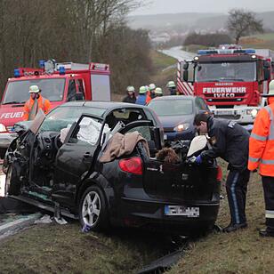 Schwerer Verkehrsunfall in Karlstadt