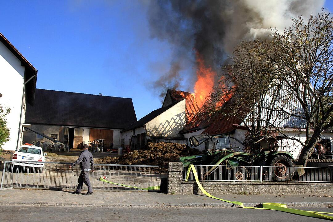 Brand in Schweinestall in Herzogenaurach