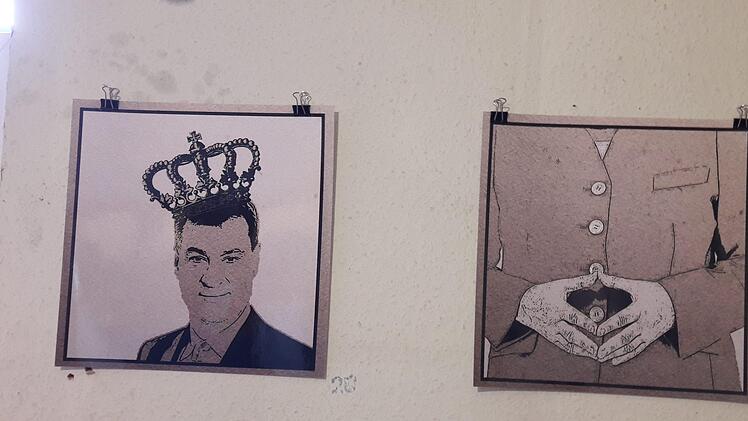 Die Ausstellung "Guckhaldema!"  in Münnerstadts Bahnhof. Hartmut Hessel