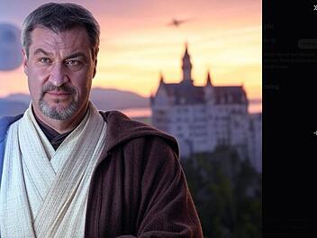 Markus Söder grüßt zum Star-Wars-Tag mit KI-Bildern