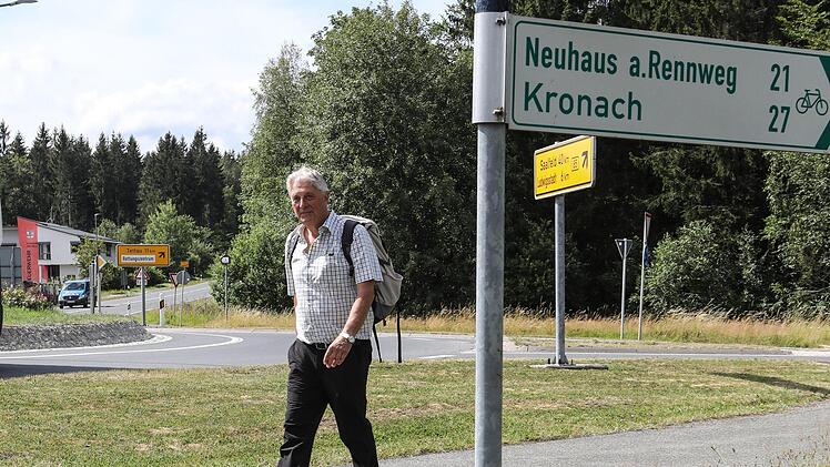 Dieter Groscurth aus Nürnberg unterwegs in Steinbach am Wald.