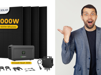 Dank der Schutzklasse IP67 ist der Growatt-Batteriespeicher - hier im Set mit einem 2000-Watt-Balkonkraftwerk – gegen Staub und Starkregen geschützt, somit ist er für den Außeneinsatz geeignet.