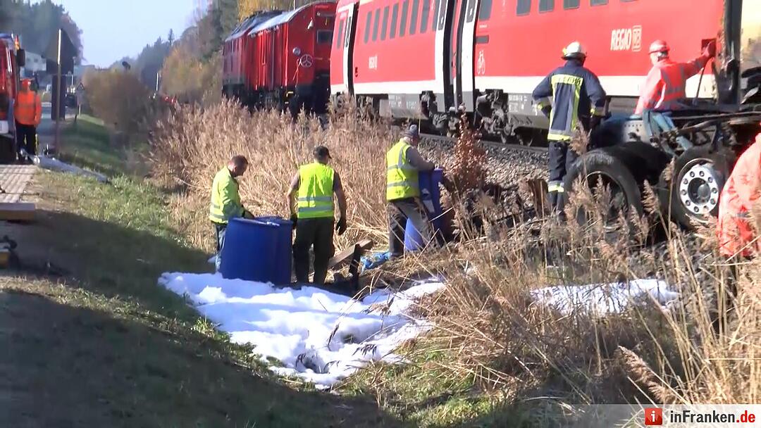 Bergung nach Zugunglück in Freihung