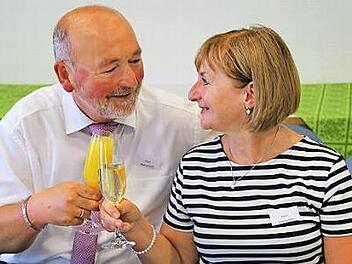 Fred und Karin Matuschek aus Marktzeuln verbrachten ein schönes Wochenende zusammen mit weiteren Ehejubilaren in Vierzehnheiligen.