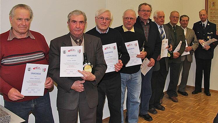 Seit mehr als 50 Jahren bei der Feuerwehr.