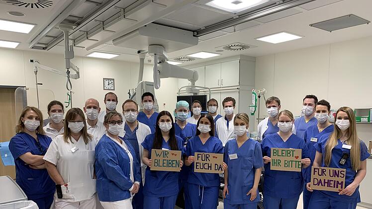 Mit Bildern aus verschiedenen Abteilungen versucht das Klinikum in den sozialen Netzwerken zu beruhigen und die Bamberger um Vernunft zu bitten. Hier ein Foto aus der Kardiologie Foto: Sozialstiftung Bamberg
