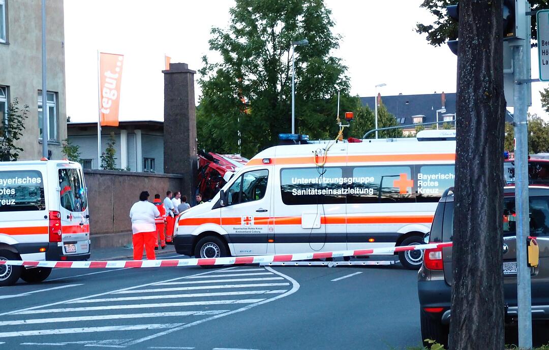 Unfall mit Feuerwehr-Auto in Coburg: Ein Toter