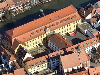 Das Bamberger Gefängnis aus der Vogelperspektive. Ein Ersatzneubau ist beschlossene Sache, fraglich nur, wo er entsteht. Foto: Ronald Rinklef