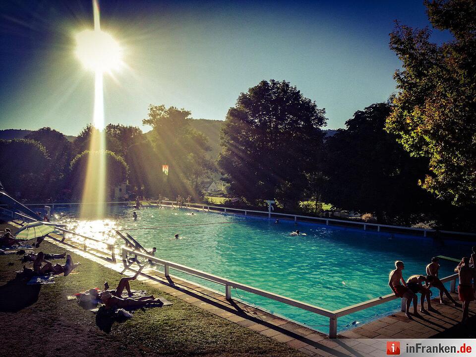 Im Freibad Streitberg, bekommt man die richtige Abkühlung