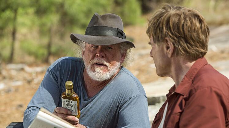 Nick Nolte und Robert Redford (rechts) in "Picknick mit B&auml;ren".