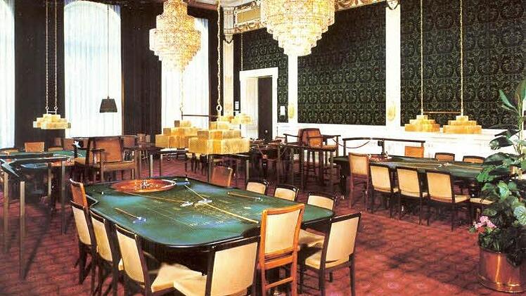 Der Spielsaal 1968. Foto: Spielbank/Archiv