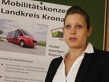 Michaela Morhard vom Landratsamt Kronach kümmert sich um das Mobilitätskonzept.  Foto: Friedwald Schedel
