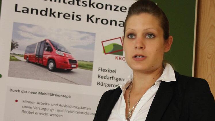 Michaela Morhard vom Landratsamt Kronach kümmert sich um das Mobilitätskonzept.  Foto: Friedwald Schedel