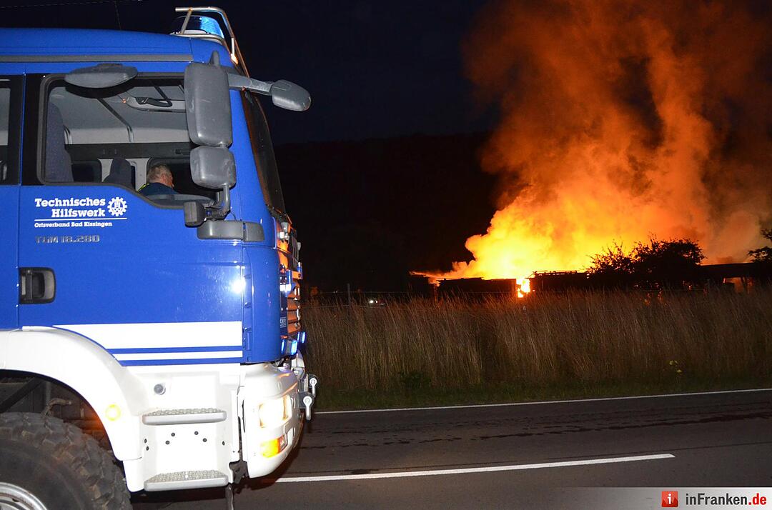 Brand im Sägewerk Untererthal