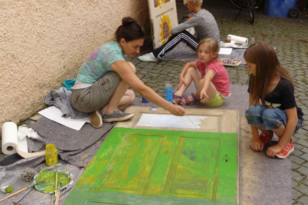 Türmalaktion im historischen Badhaus