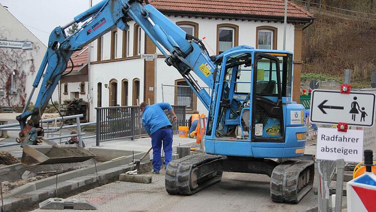 Blick auf die Baustelle in Hummendorf Foto: Friedwald Schedel