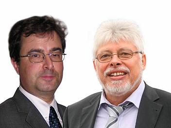 Öffentlicher Schlagabtausch in Bad Bocklets CSU: Vorstandsmitglied Joachim Zehnter (links) und Vorsitzender Wolfgang Back. Fotomontage: M. Beetz