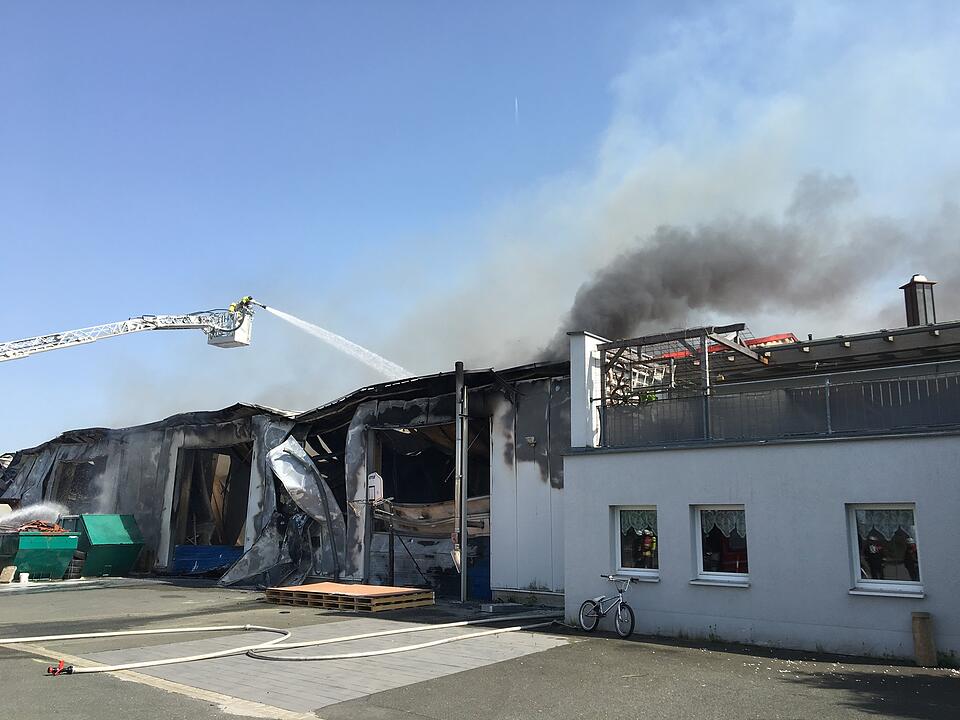 Zimmerei in Vollbrand