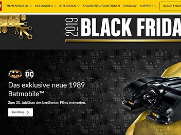 Bei LEGO erhalten Sie am heutigen Black Friday (29.11.) nicht nur starke Angebote und Rabatte auf jede Menge LEGO-Sets, sondern auch tolle Geschenke. Bild: Screenshot/LEGO