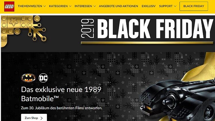Bei LEGO erhalten Sie am heutigen Black Friday (29.11.) nicht nur starke Angebote und Rabatte auf jede Menge LEGO-Sets, sondern auch tolle Geschenke. Bild: Screenshot/LEGO