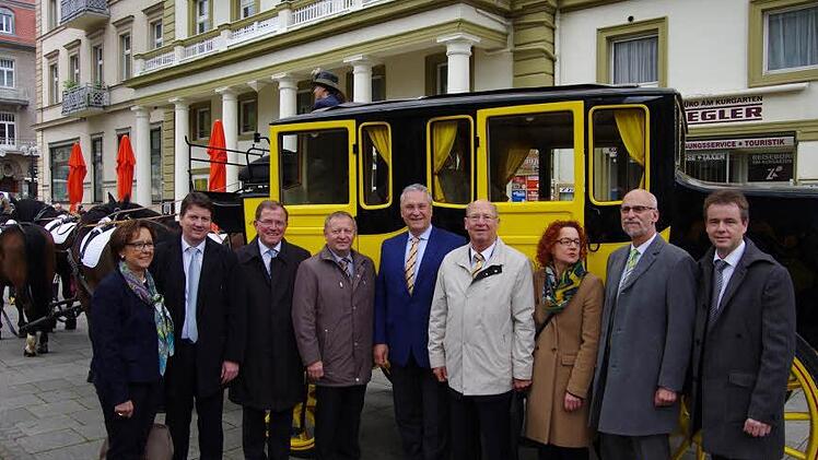Start der Postkutschensaison in Bad Kissingen.