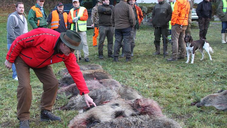 Edwin Schultheiß ist sehr zufrieden mit dem Jagdergebnis. Fotos: Stephan Tiroch