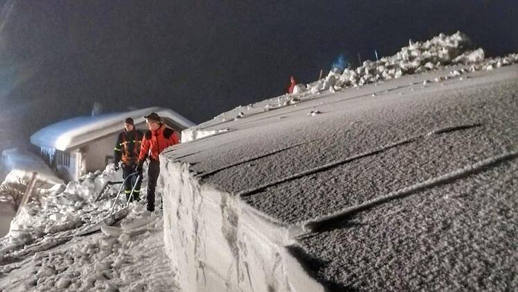 Die Schneemassen sind gewaltig.