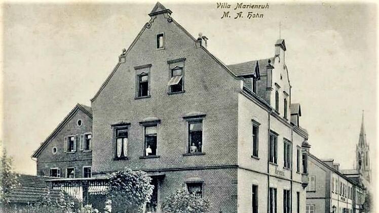 Die Villa Marienruh auf einer historischen Postkarte (Blick von der Hartmannstraße)Repro: Sigismund von Dobschütz