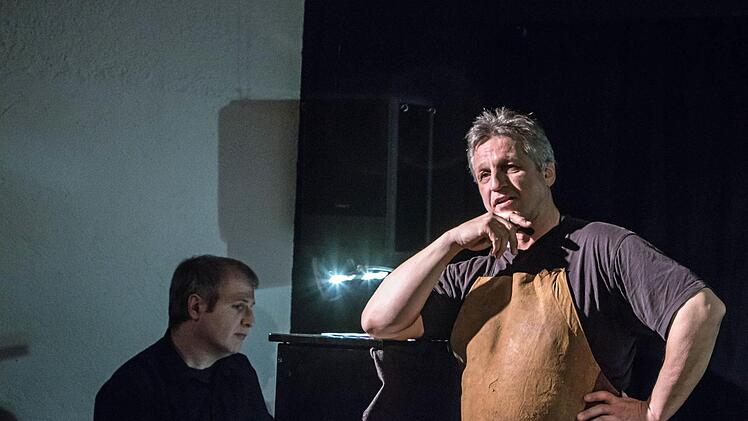 Michael Lion (rechts) und Claudi Rizzi gestalteten einen Abend mit Wagner-Monologen.Foto: Jochen Berger