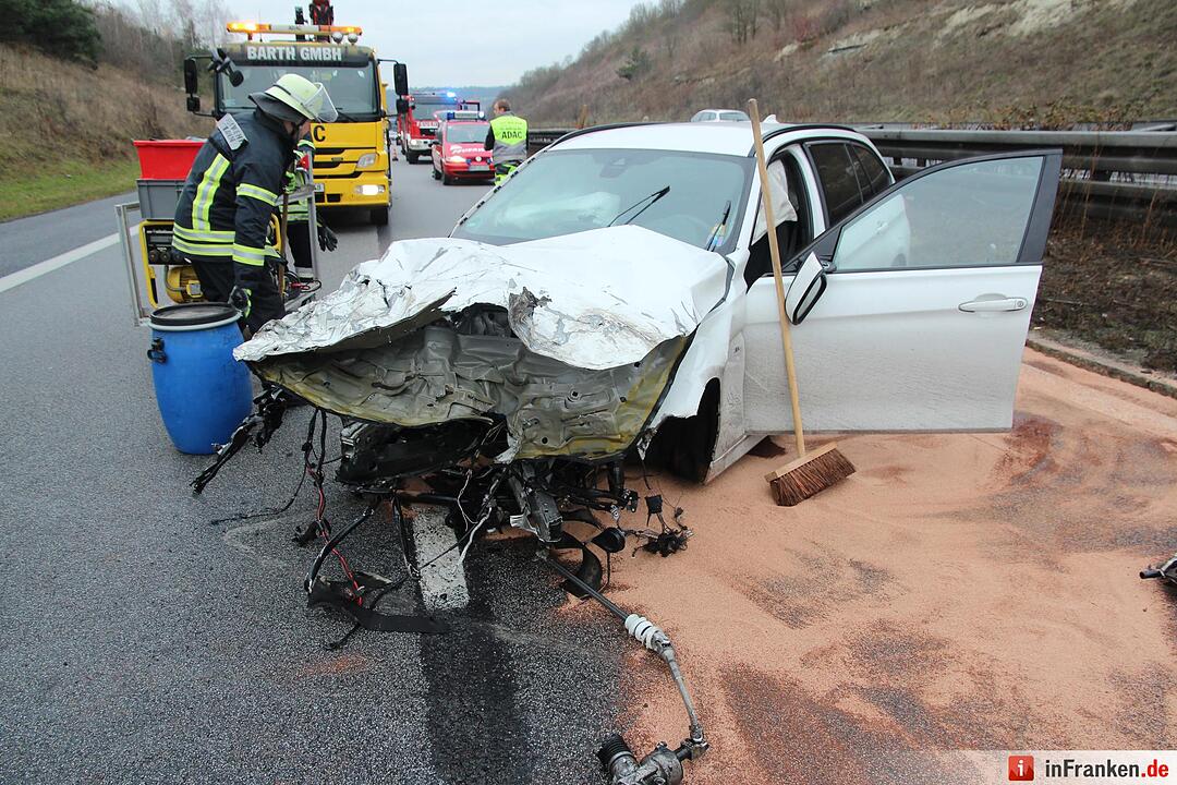 Unfall auf der A70