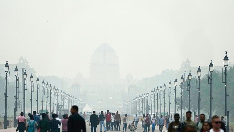 Smog in Neu Delhi
