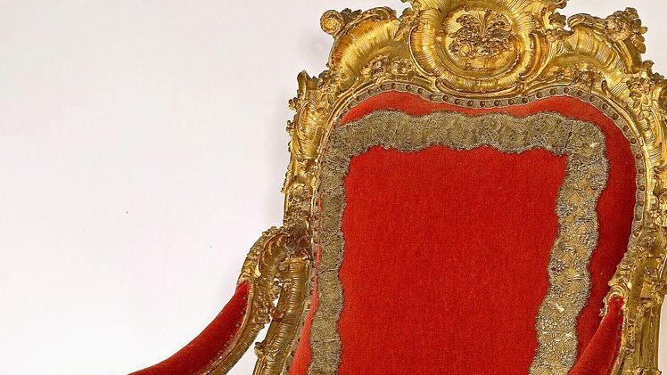 Gold und roter Samt: Der Thronsessel in Bruchsal von Ferdinand Hundt. Reiner Schulz