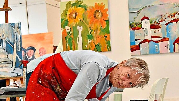 Auf ein breites Spektrum k&uuml;nstlerischer Bet&auml;tigung kann Helga Hopfe blicken.