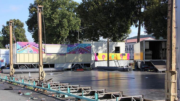 Abbau beim Freischießen. Foto: Marco Meißner