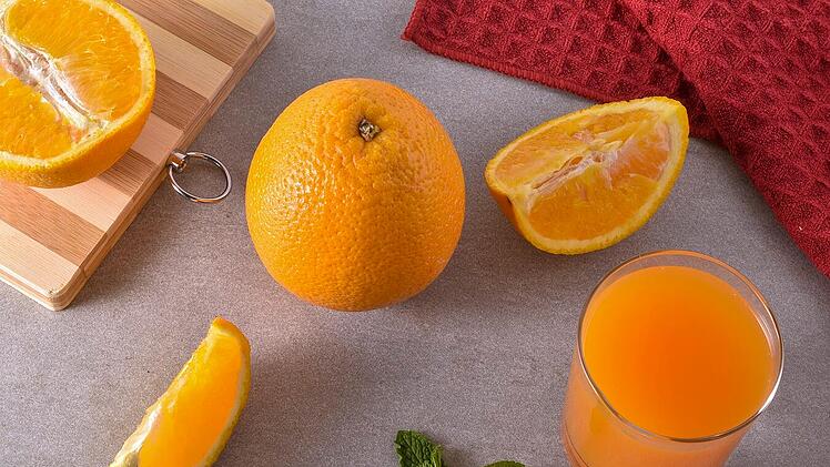 Orangen, Orangensaft, Fasten, Heilfasten