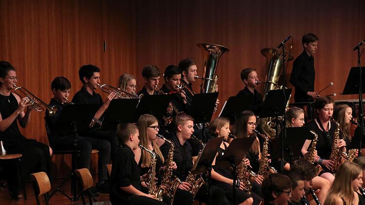 Sehr überzeugende Leistungen boten die Chöre und Instrumentalensembles des Gymnasiums Albertinum bei der sommerlichen Serenade vor zahlreichen Zuhörern im Coburger Kongresshaus Rosengarten.Foto: Jochen Berger
