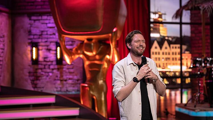 Bastian Bielendorfer ist die gute Laune anzusehen.