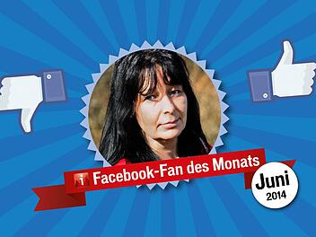 Sabrina Köhler, Facebook-Fan des Monats Juni. Grafik: Tanja Friedrich