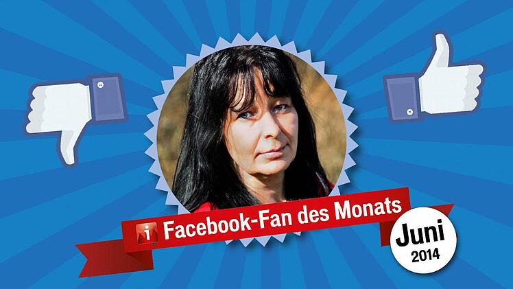 Sabrina Köhler, Facebook-Fan des Monats Juni. Grafik: Tanja Friedrich