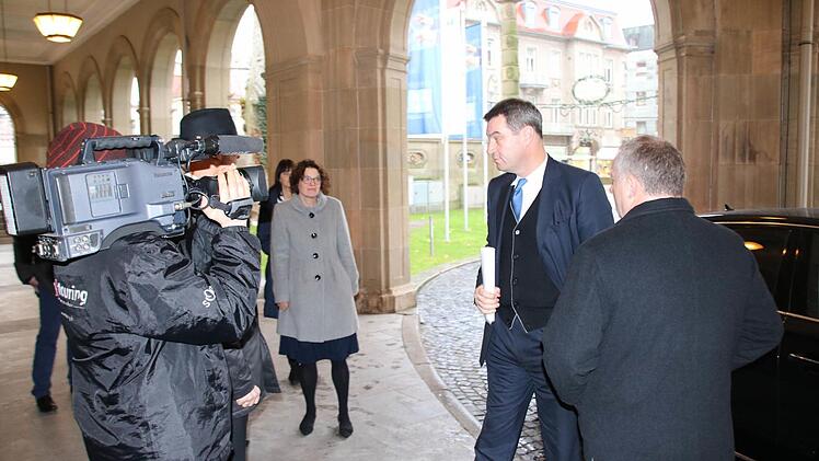 Eindrücke vom Besuch Söders. Foto: Ralf Ruppert