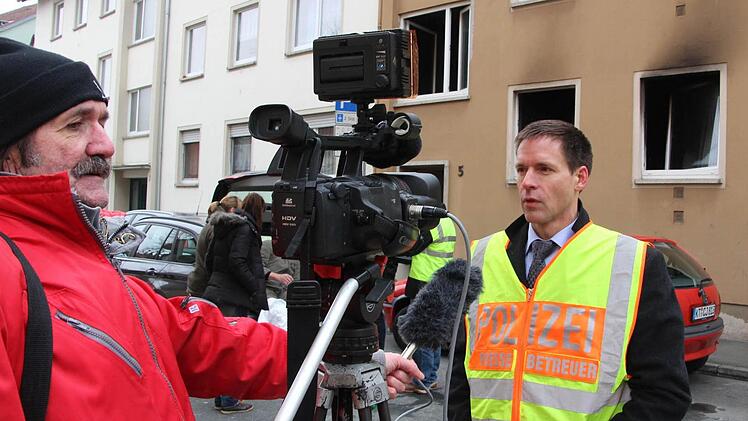 Pressesprecher Dominik Schmidt stand vor Ort Rede und Antwort.
