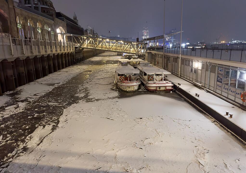 Winterwetter in Hamburg